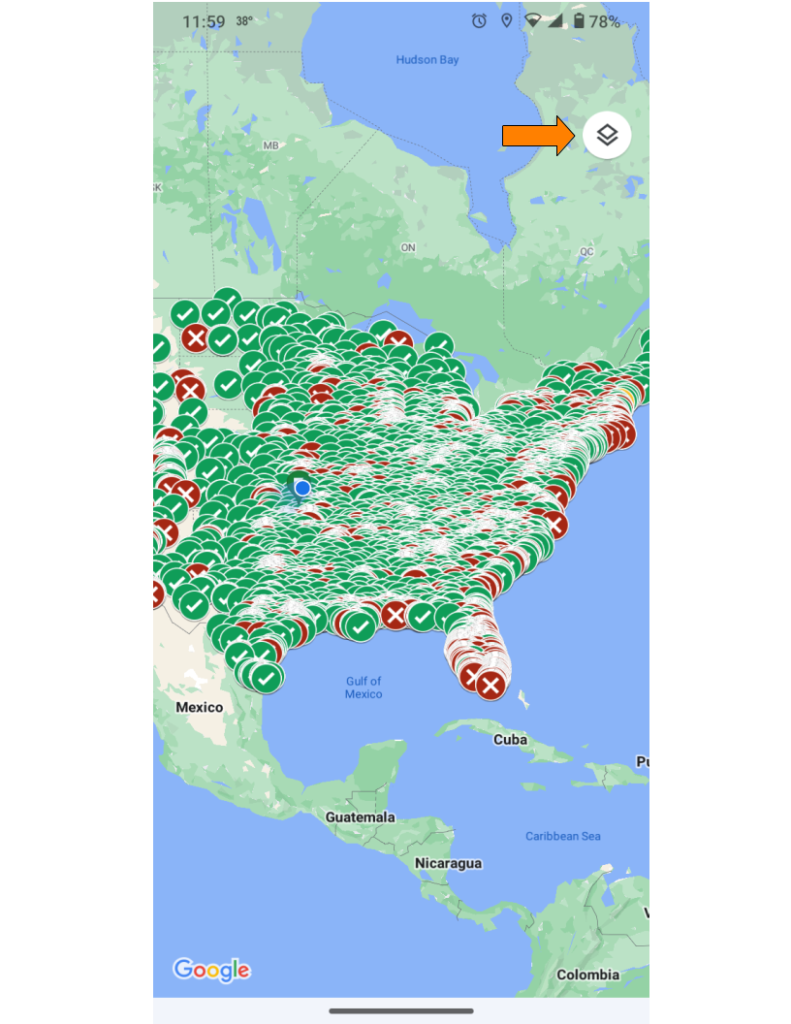 Remove walmart locations from phone walmart locator